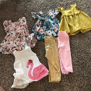 Girl Floral Ruffle Lot